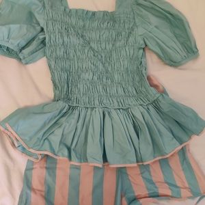 The Middle Daughter shorts set size 13-14